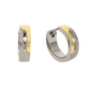 Boccia Titan 05045-04 Creolen Bicolor mit Brillanten