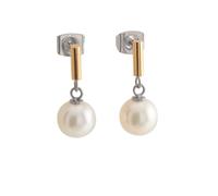 Boccia Schmuck 05043-02 Damen Perl-Ohrstecker Ohrringe Titan bicolor gold