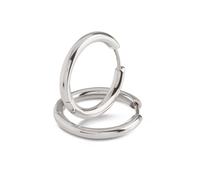 Boccia Titanium 05072-01 Scharnier-Creolen Rein-Titan silberfarben Ø 23,8 x 23mm