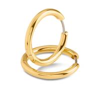 Boccia Titanium 05072-02 Scharnier-Creolen Rein-Titan Gelbgoldfarben Ø 23,8 x 23mm