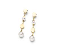 Boccia Titanium 05088-02 Ohrhänger/Ohrstecker mit Süßwasser-Zuchtperlen gelbgoldfarben