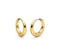 Boccia Titanium 05100-02 Scharnier-Creolen aus Rein-Titan Gelbgold-Ionenbeschichtet Ø19,5mm