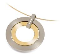 Boccia 0741-04 Anhänger aus Titan bicolor mit 3 Brillanten