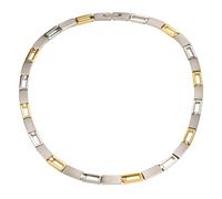 Boccia Titanium 08040-02 Damen-Collier aus Rein-Titan, partiell gelbgoldplattiert 45 cm