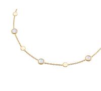 Boccia Titanium 08056-02 Damen-Collier Titan gelbgoldfarben ionenbeschichtet echt Perlmutt