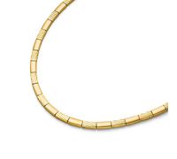 Boccia Titanium 08081-03 Damen-Collier Titan Gelbgoldfarben-Ionenplattiert 47cm