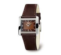 Boccia Titanium 3155-02 Damenuhr rechteckig Lederband braun