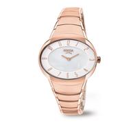 Boccia Titanium 3165-22 Damenuhr Titan roségold Perlmutt-Zifferblatt weiß Ø36x32mm