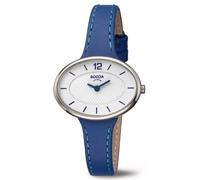 Boccia Titanium 3261-03 Damenuhr Titan Blau/Weiß Oval 34mm