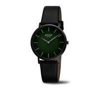 Boccia Titanium 3273-14 Damenuhr Titan Schwarz Ionenbeschichtet/Dunkelgrün Ø36mm