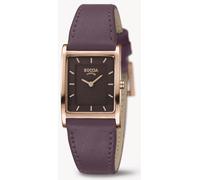 Boccia Titanium 3294-04 Damenuhr Titan roségold/aubergine rechteckig