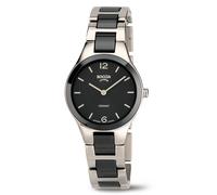 Boccia Titanium 3306-02 Damenuhr Schwarz Titan/Ceramic m. Saphirglas Ø29mm
