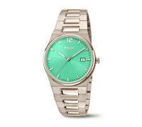 Boccia Titanium 3357-02 Damenuhr Titan Saphirglas Karabikgrün Ø33mm