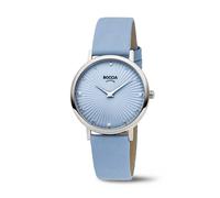 Boccia Damen Armbanduhr Trend 3365-01 Titan Lederband hellblau