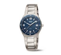 Boccia Titanium 3367-02 Damenuhr Saphirglas 100m wasserdicht Blau Ø35,4mm