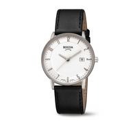 Boccia Titanium 3607-04 Herrenuhr Titan Saphirglas Weiß mit arabischen Ziffern