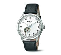 Boccia Titanium 3613-01 Titan Herrenuhr Automatik Weiß Open Heart Arabische Ziffern Ø40mm