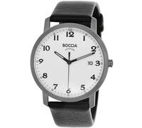 Boccia Titanium 3618-01 - Herren - 40 mm - Analog - Quarz - Mineralglas