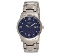 Boccia Titanium 3626-05 Herrenuhr Titan Saphirglas dunkelblau 100m Ø38mm