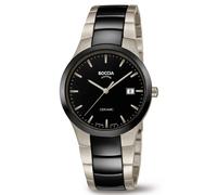 Boccia Herrenuhr 3639-01 Titan-Ceramic Ø39 mm extra-flach Schwarz