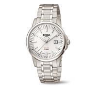 BOCCIA Titanium 3643-03 Solar Herrenuhr Saphirglas weiß Ø40mm