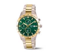 Boccia Titanium 3739-05 Titan Herren Chronogaph 100m Bicolor Ø40mm Grün