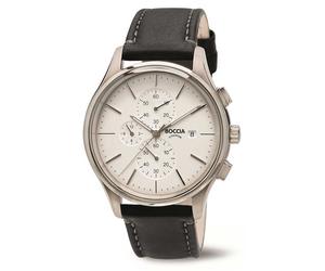 Boccia Titanium 3756-01 Herrenuhr Chronograph weiß Ø41,7mm