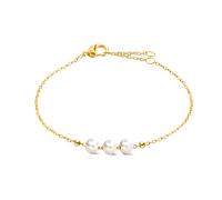 Boccia Damen Armband 03072-02 Titan goldplattiert mit Süßwasserzuchtperlen