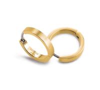 Boccia Titanium Creolen 0577-08, Damen-Ohrringe in Gold farben, Runde Creolen aus Titan
