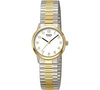 Boccia Titanium Damen Armbanduhr mit Gehäuse aus Titan, in der Farbe: Silber/Gold, Armband aus: Titan, Gehäusedurchmesser: 26.5 mm, 3318-03