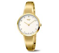 BOCCIA Titanium Damenuhr 3325-03 Halbspange gelbgoldplattiert Saphirglas Ø32,5mm