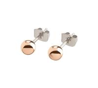 Boccia Titanium Ohrstecker 0504-02 Kugelform Roségoldplattiert