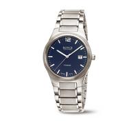 Boccia Titanium Royce 3666-02 Herrenuhr aus Titan mit Saphirglas Dunkelblau