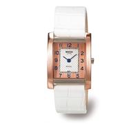 BOCCIA Titanium Royce Damenuhr 3141-04 rosegold / weißes Lederband