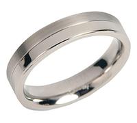 Boccia Unisex-Ring You and me Titan mattiert Gr. 65 (20.7) - 0129-0165