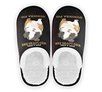 Boccsty Weiße Meerschweinchen-Spa-Hausschuhe, Memory-Schaum, Hausschuhe, für drinnen und draußen, rutschfest, Größe M, für Damen und Herren, multi, 41.5/44.5 EU