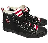 Bock op Kölle 1 FC Köln Leinenshuhe mit Ringel Schnürer Unisex Sneaker in Schwarz Logostick (Numeric_41)