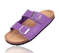 Bock op Kölle Schuhe Schöne Damen Pantoletten Blumen oder Pastell, praktische Arbeitsschuhe, Hausschuhe (Flieder (helllila), Numeric_41)