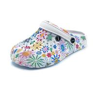 Bock op Kölle Sprint Sport Damen Clogs Gartenschuhe Pantoletten atmungsaktiv (Blume, eu_Footwear_Size_System, Adult, Numeric, medium, Numeric_41)
