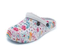 Bock op Kölle Sprint Sport Damen Clogs Gartenschuhe Pantoletten atmungsaktiv (Regenbogen, eu_Footwear_Size_System, Adult, Numeric, medium, Numeric_40)