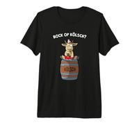 Bock op Kölsch - Karneval Köln Bier Kölle Alaaf Kostüm Fun Premium T-Shirt