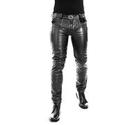 Bockle® 1 Gay-Zip Lederhose mit durchgehendem Reißverschluss Zip, Size: 36W / 36L