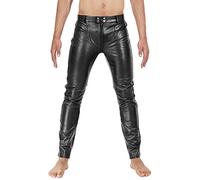 Bockle® 3 Gay-Zip Lederhose Herren Lederhose mit durchgehendem Reißverschluss Zip, Size: 36W / 36L
