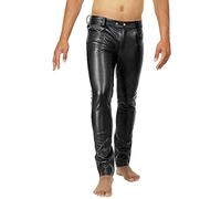 Bockle® Fitting You Tube Röhre Skinny Slim Fit Herren Lederhose Herren, Size: W42/L36