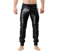 Bockle® Joggers Jogging Lederhose Lammleder Leder Jogginghose Herren, Size: 3XL