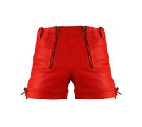 Bockle Kurze Zimmermann Lederhose Leder Short Red Pants, Size: W34/L30