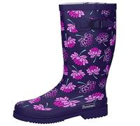 Bockstiegel Damen Regenstiefel Lena, 100 % Naturkautschuk, dunkelblau/multi, Gr. 36 dunkelblau/multi