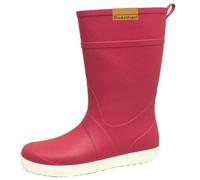 Bockstiegel Damen Gummistiefel Silke mit rutschfester Laufsohle - Leichter und weicher Regenstiefel in Rot-Weiß Größe 40