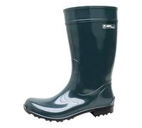 Bockstiegel Gummistiefel in Übergrößen Hellgrün/Dunkelblau Luisa große Damenschuhe, Dunkelgrün, 37 EU