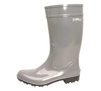 Bockstiegel Gummistiefel in Übergrößen Hellgrün/Dunkelblau Luisa große Damenschuhe, Silbergrau, 38 EU